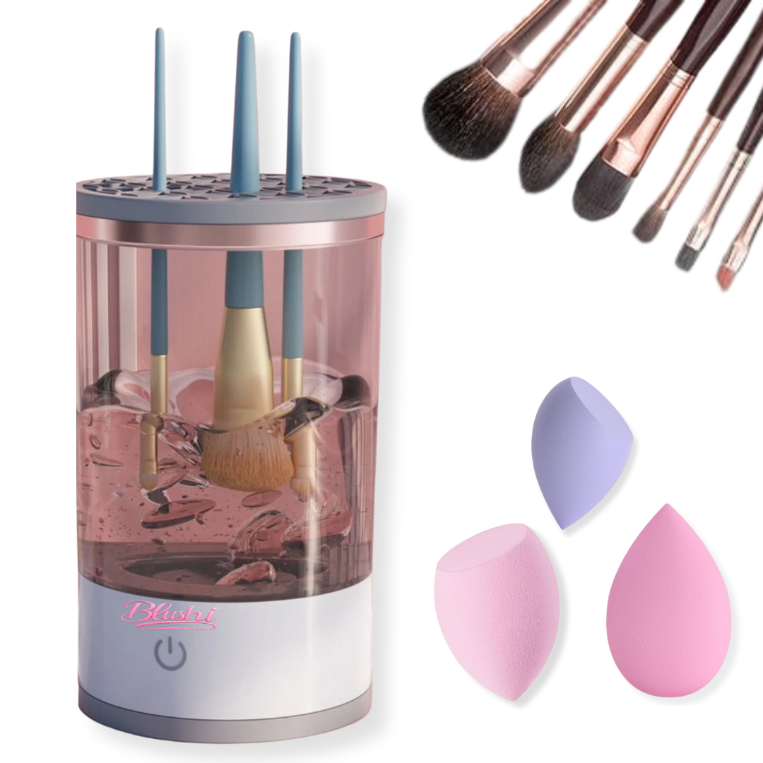Laddningsbar Sminkborst - rengörare